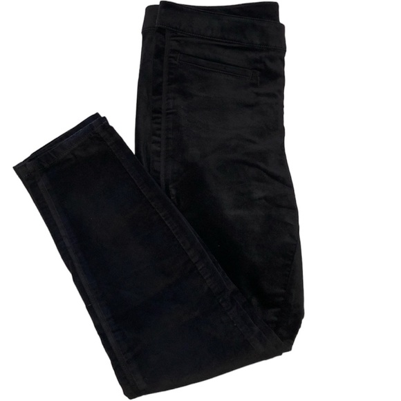 LOFT Pants - LOFT, Black Velvet Curvy Skinny Pants, Black NWT Women’s Size 31 P